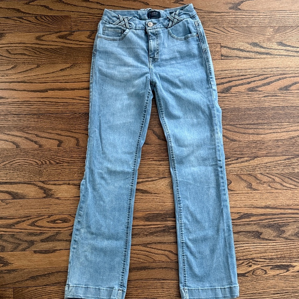 Women's Light Blue Boot Cut Jeans - Picture 2 of 5